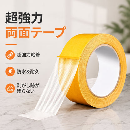 PKNEW® 超強力両面テープ — 強粘着・防水・剥がせるタイプ・糊残りなし（カーペット、壁紙、バルーン、家庭用に最適）🔥