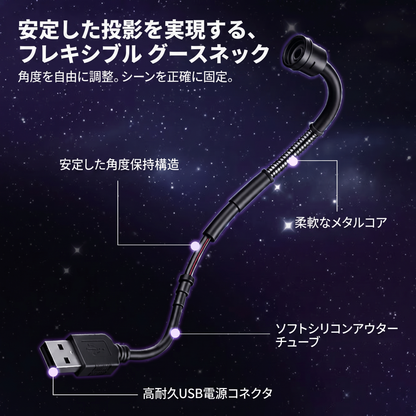 PKNEW® 🦄【次世代5D】ダイナミック・ホログラフィック・プロジェクター ✨ 高画質HD スマート・ナイトライト