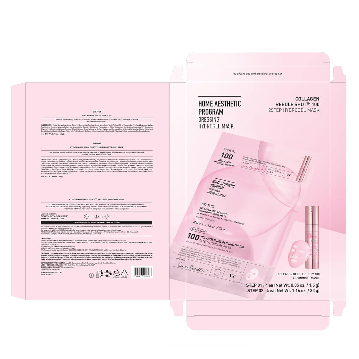 VT COSMETICS Reedle Shot 100 2-Step Hydrogel Mask